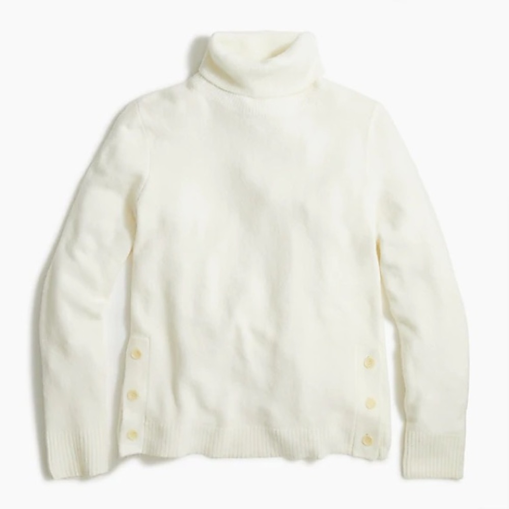 NEW J Crew Sweater w/Side Buttons